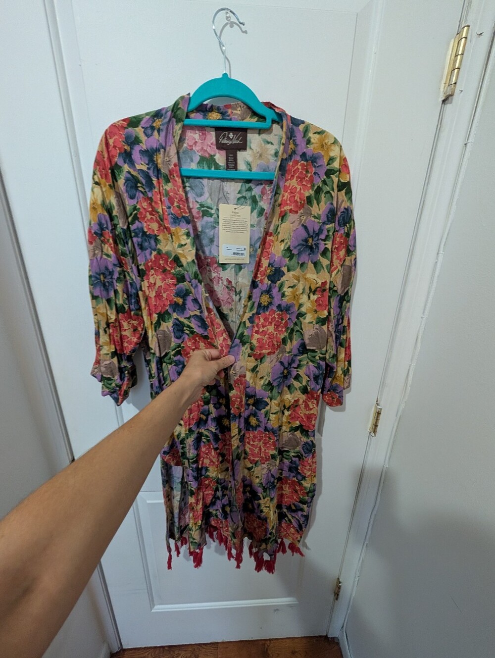 Patricia Nash Multicolor Floral Kimono